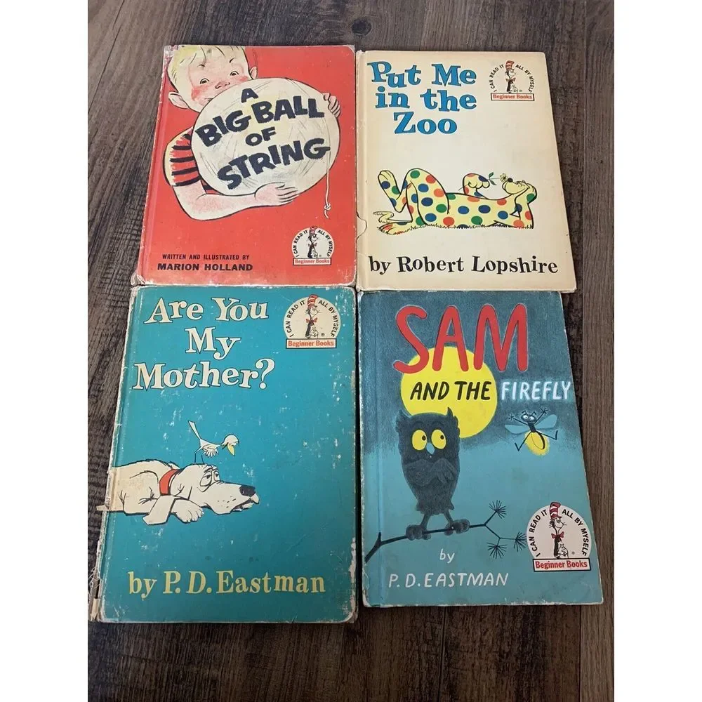 4 Vintage 50s‎ & 60s Beginner Books By Robert Lopshire, P.D. Eastman & Marion